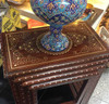 Set Of 4 Pcs Brass Inlaid Side Tables Coffee Tables | Premium Handcrafted Gift & Cultural Souvenir - Luxury Handcrafted Art Craftihouse Dubai