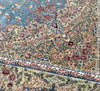 Exclusive 225x150 Cm Premium Silk Machine-made Floral Area Carpet High-density Silk-touch Living Room Shimmering Botanical Decor Large Luminous Area Fine Craftsmanship Detail