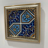 Luxury Traditional Hand painted handmade ceramic tile with wall mount frame 26x... Premium Design Showcase