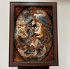 Handcrafted Miniature Carpet 100x70 Cm Deer And Girl Pattern Machine Made Carpet Lifestyle Visual