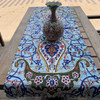 Luxury Artisan Blue pattern table runner Premium Design Showcase