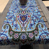 Handcrafted Artisan Blue pattern table runner Lifestyle Visual