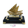 Exclusive Decorative Gold Plated Dhow Stand Fine Craftsmanship Detail