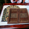 Exclusive Handmade Wooden Khatamkari Inlaid Marquetry Backgammon and Chess Set Heritage Collection View