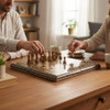 Luxury Handmade Khatamkari Wooden Backgammon & Chess Set Premium Design Showcase