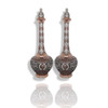 Craftihouse heritage collection set of 2 hand-engraved 48 cm copper decorative ewers exhibiting exceptional traditional artistry.