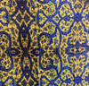 Luxury Yellow tile pattern handmade shawl 190x60 cm Premium Design Showcase