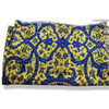 Exclusive Yellow tile pattern handmade shawl 190x60 cm Fine Craftsmanship Detail