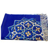 Luxury Blue tile pattern handmade shawl 190x60 cm , handmade scarf Premium Design Showcase