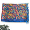 Luxury Navy blue handmade kashmiri shawl , embroidered shawl Premium Design Showcase