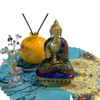 Exclusive Artisan Standing Buddha figure brass Fine Craftsmanship Detail