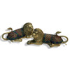 Exclusive Artisan 2 brass Lion lion Fine Craftsmanship Detail