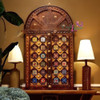 Artisan Handmade solid wood window with ceramic tile , vintage window 45x70 cm High-Resolution Product Shot
