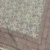 Pink floral pattern ghalamkari tablecloth 200x135  cm