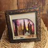 Wooden Carved Frame 25x25 Boutique Fridge Magnet Authentic Middle Eastern Art - Luxury Handcrafted Art Craftihouse Dubai