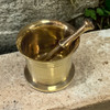Handcrafted Artisan Brass Havan saffron crashed Lifestyle Visual