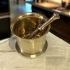 Artisan Artisan Brass Havan saffron crashed High-Resolution Product Shot