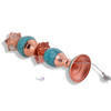 Exclusive Copper Lampshade Turquoise Inlaid Fine Craftsmanship Detail
