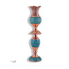Handcrafted Copper Lampshade Turquoise Inlaid Lifestyle Visual
