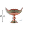 A professional product presentation of the exclusive handmade 25 cm Khatamkari wooden art piece from a premier UAE shop.