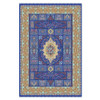 Silk Carpet Color Full Silk Carpet 225x150 Cm Blue Pattern Machine Made Silk Carpet | Sophisticated Middle Eastern Art & Home Anchor - Luxury Handcrafted Art Craftihouse Dubai
