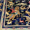 Silk Carpet 2x3 Meter Hunting Scene Cute Floor Carpet Machine Made Silk Carpet | Premium Handcrafted Gift & Cultural Souvenir - Luxury Handcrafted Art Craftihouse Dubai