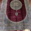 Pure Silk Carpet 2x3 Meter Red Pattern Stunning Floor Carpet Machine Made Carpet | High-end Boutique Souvenir | Crafted In Dubai - Luxury Handcrafted Art Craftihouse Dubai