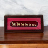 Kuwait 7 Camel Charm Framed | Elegant Bronze-finish Statue | Luxury Heritage Decor - Luxury Handcrafted Art Craftihouse Dubai