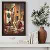 Oil Painting On Canvas Wall 50x70 Cm Carpet Bazaar Scene Oil Painting | Luxury Heritage Decor & Unique Artisan Piece - Luxury Handcrafted Souvenir Craftihouse Dubai