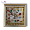Elephant Blue Eye Wall Hanging With | Unique Cultural Mineral Art | Sophisticated Home Decor - Luxury Handcrafted Art Craftihouse Dubai