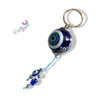 Handmade ceramic evil eye nazar car hanging