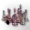 Luxury Luxury chess set wit metal chess pieces , portable chess set 30x30 cm , gift ideas Artisan Detail Shot