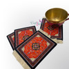 Carpet Tea Coaster Set | Premium Handcrafted Memento - Luxury Handcrafted Art Craftihouse Dubai