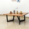Vintage Solid Wood Metal Coffee Table Handmade Serving Coffee Table Living Room Decor 120x80x45cm | Premium Handcrafted Gift & Cultural Souvenir - Luxury Handcrafted Art Craftihouse Dubai