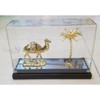 Gold Plated Camel And Palm | Sophisticated Desert Mascot | Unique Travel Souvenir - Luxury Handcrafted Art Craftihouse Dubai