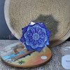 An exclusive Craftihouse unique gift and decorative wall plate showcasing authentic Persian cobalt blue enameled copper craftsmanship.