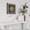 Craftihouse decorative 3D wall clock with intricate floral patterns and iconic Dubai motifs.