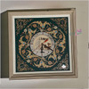 Large 47x47 cm layered wooden clock, perfect as a luxury statement piece.