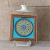 A boutique-quality framed 18cm ceramic art plate from Craftihouse Dubai, designed as an exclusive cultural souvenir or luxury teacher gift.