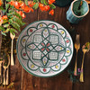 Premium 30 cm bespoke Moroccan ceramic plate featuring traditional hand-painted geometric patterns for luxury wall decor.