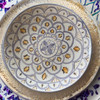 A grand 35 cm ceramic plate featuring authentic Moroccan design, suitable for both display and functional use.