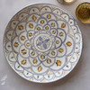 Part of the Craftihouse Collection: An exclusive museum-grade hand-painted Moroccan ceramic charger plate framing a refined bridge between heritage craft and fine dining.