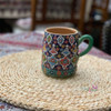 Clay Embossed & Hand-painted Boutique Coffee Mug | Unique Dubai Cultural Gift - Luxury Handcrafted Art Craftihouse Dubai