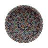 Wall handing plates set , embossed painted ceramic plate set of 4 , living room wall decor plates 30 cm 
