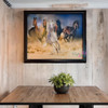 5 Horses Canvas Art | Original Digital Illustration - Luxury Handcrafted Art Craftihouse Dubai