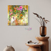 Canvas Flower Pattern Art | Unique Cultural Digital Work - Luxury Handcrafted Art Craftihouse Dubai