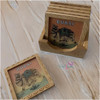 Elegant and functional Dubai souvenir coaster set for protecting coffee and dining tables.