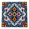 Exclusive Artisan Hand painted ceramic wall Heritage Collection Detail