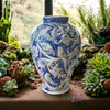Exclusive Artisan Hand painted Ceramic Vase Heritage Collection Detail
