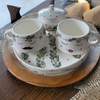 Luxury Hand painte Mr & Mrs Ceramic Tea serving set Showcase - Craftihouse Dubai